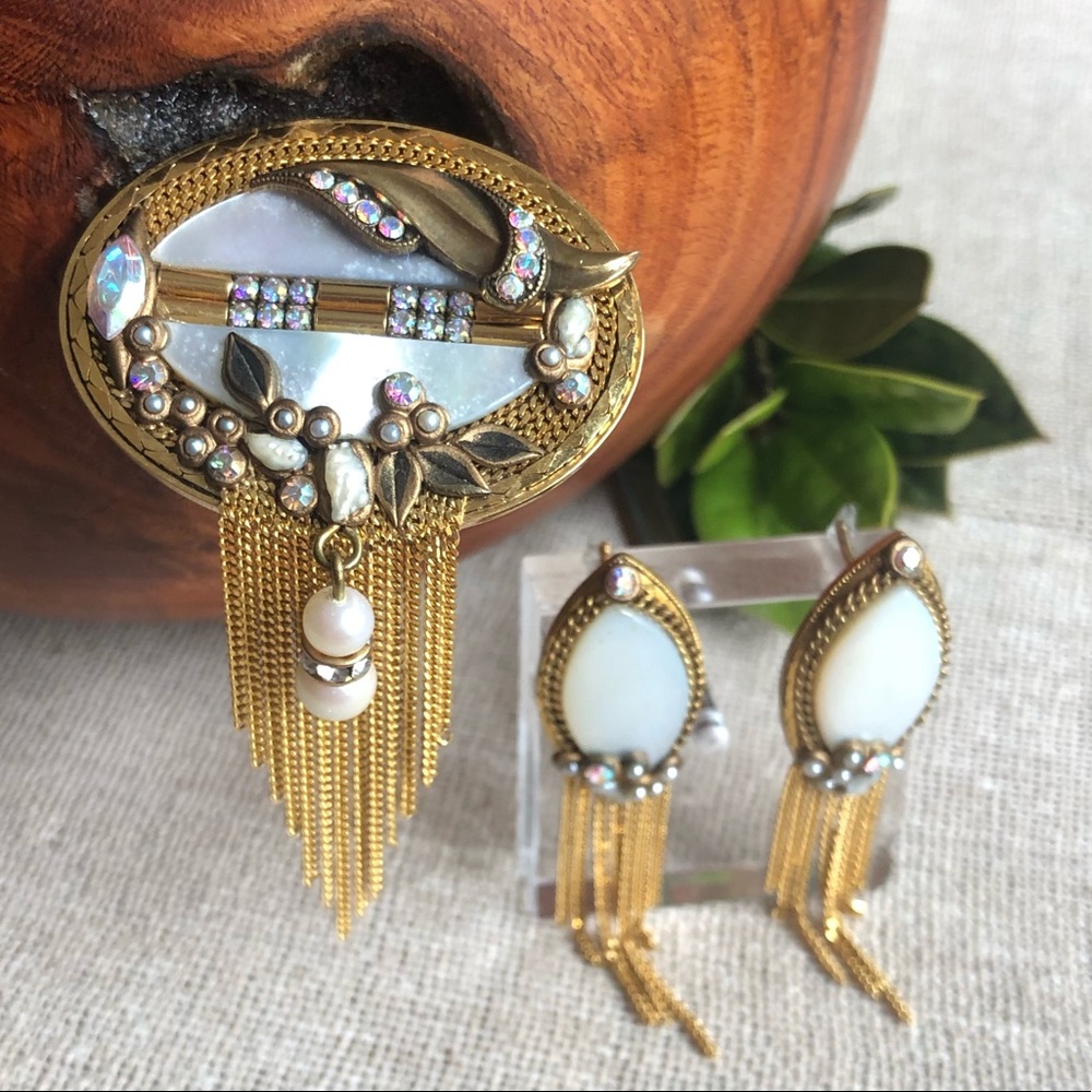 Vtg Marena Handmade W. German Demi Parure - Picture 10 of 16